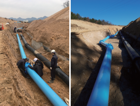 Project of Gumi Test Bed (K Water) Installed 400mm iPVC Water Pipe 